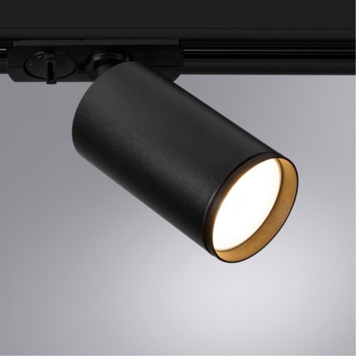 Трековый светильник Arte lamp A1519PL-1BK Светильник трековый однофазный FLAME Ø52x123мм черный IP20