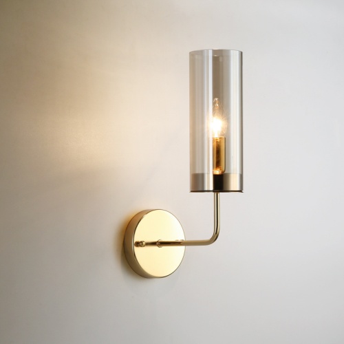 Настенный светильник Agne Blue Glass Tube wall light 100322-22