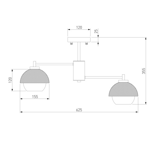 Потолочный светильник Eurosvet 70106/6 черный Smart