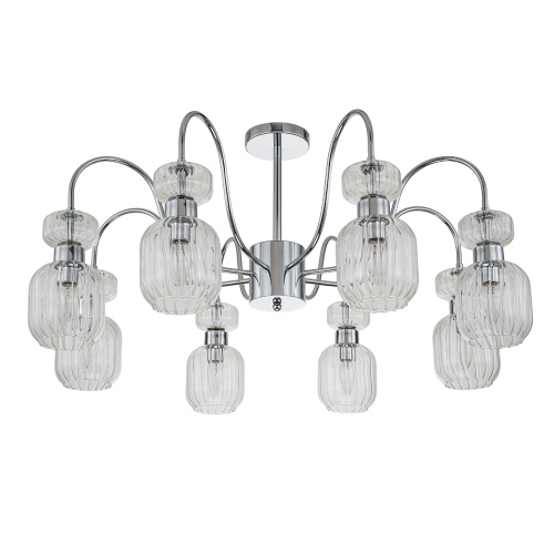 Светильник на штанге Escada 1141/8PL E14*60W Chrome/Clear