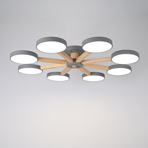 Потолочная люстра TURNA 8 Gray 178342-26