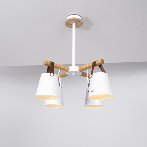 Люстра на штанге NATURA C4 white 178003-26