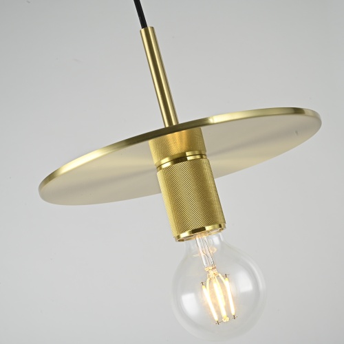 Подвесной светильник RH Utilitaire Disk Shade Pendant Brass 123643-22