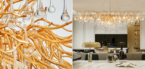 Подвесная люстра Droplet Chandelier oval L160 148055-22