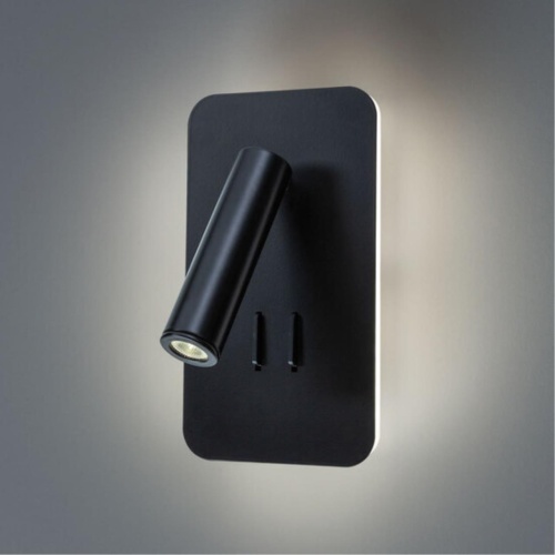Бра Arte lamp A8233AP-1BK Светильник настенный ELECTRA 10Вт 620Lm 3000K 10x18 черный IP20