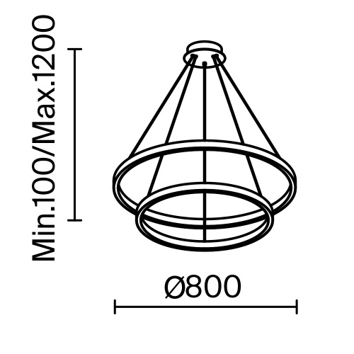 Подвесной светильник Maytoni MOD058PL-L74BK