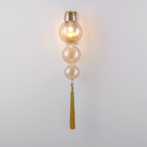 Бра Heathfield Lighting - Medina Wall brass/amber 177914-22