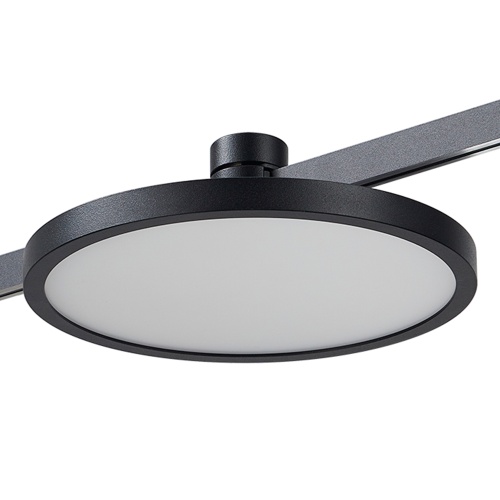 ST818.406.12 Магнитный трековый светильник FARM Черный LED 1*10W 3000K 520Lm Ra80 120 IP20 D168xH54 ФАРМ