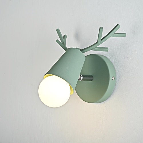 Бра с рожками DEER A Green 101507-26