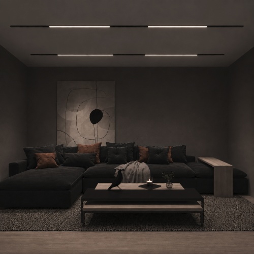 ST360.446.40 Магнитный трековый светильник Черный LED 1*40W 4000K 2 600Lm Ra>90 120 IP20 L1 206xW22x СКАЙЛАЙН 48V