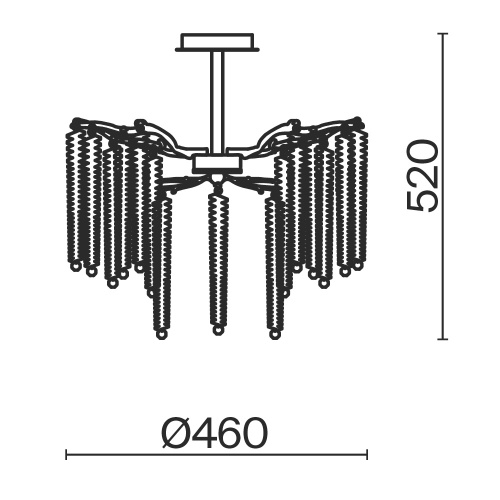 Потолочный светильник Freya FR1010CL-06G