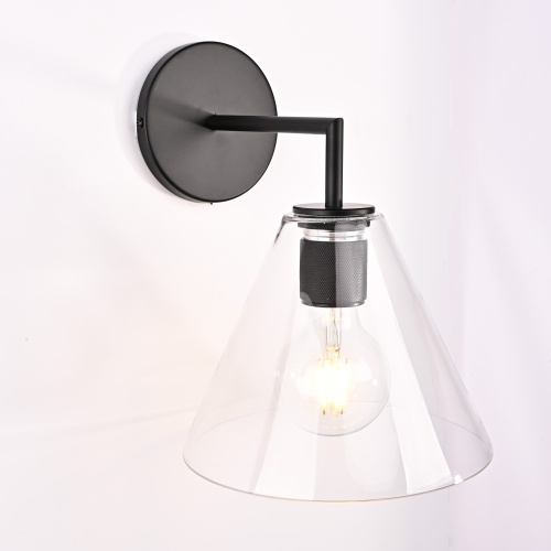 Бра RH Utilitaire Funnel Shade Single Sconce Black 123269-22