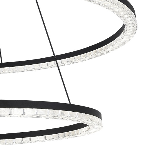 SL1018.403.02 Светильник подвесной ST-Luce черный/прозрачный LED 1*96W 4000K ЭВКЛИДИК