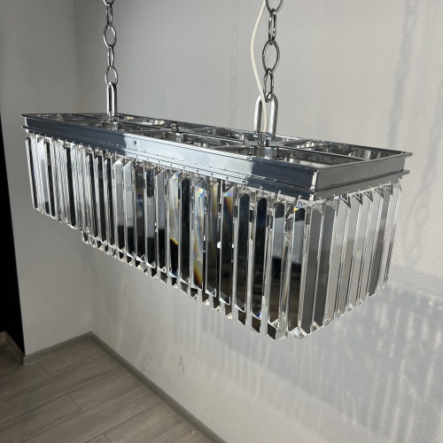 Подвесная люстра RH 1920S ODEON CLEAR GLASS FRINGE chrome 228792-22