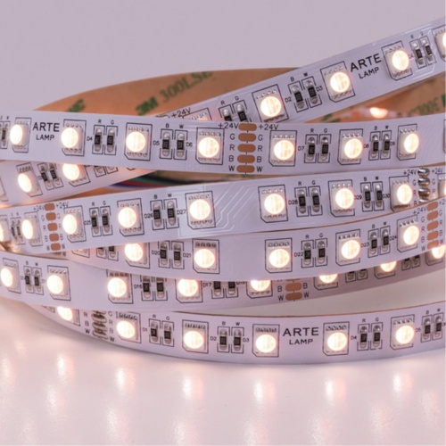 Arte lamp A2406012-01-RGB4K Светодиодная лента 24В 14,4Вт/м (на канал 3,6Вт/м) RGB+4000К 90+ 10мм SMD5050 60шт/м 5м IP20