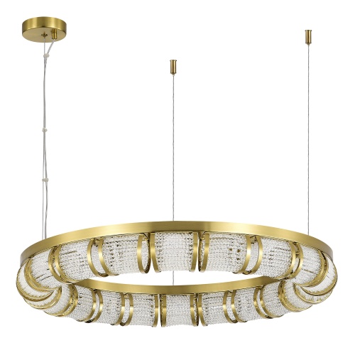 SL6011.303.01 Светильник подвесной ST-Luce Латунь/Прозрачный LED 1*50W ЭСМЕ