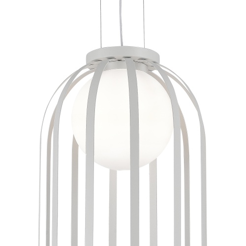 SL6129.503.01 Светильник подвесной ST-Luce Белый/Белый E27 1*60W НОРДИК
