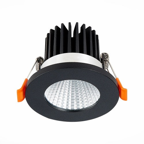 ST704.448.10 Св-к встр. Черный LED 1*10W 4000K 900Lm Ra>90 38° IP20 D79xH62 170-240V Встраиваемые светильники