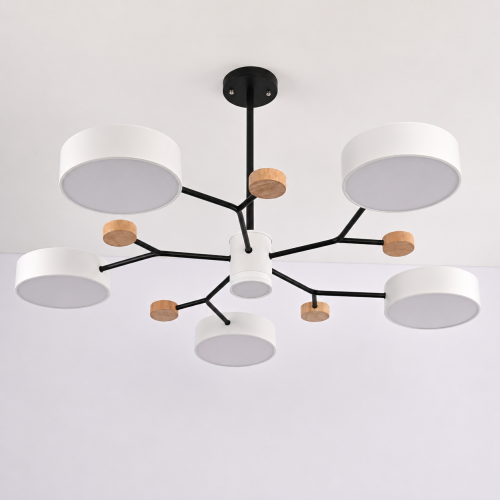 Люстра на штанге MEADE 6 lamps White 207860-26