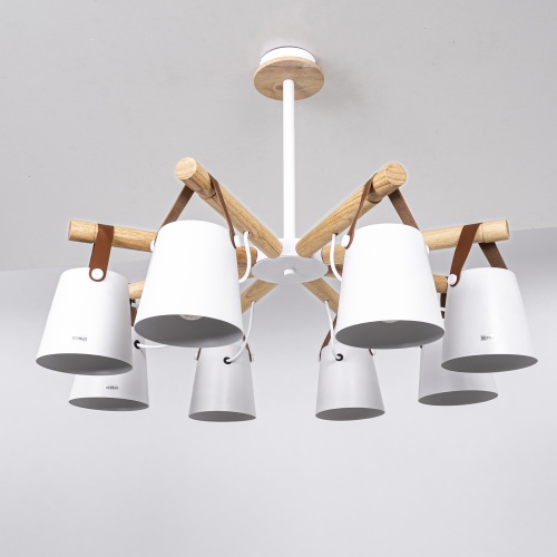 Люстра на штанге NATURA C8 white 178005-26