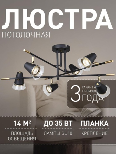 Потолочная люстра 4618-6C