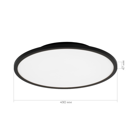 SLE1811-402-01 Светильник потолочный Черный/белая LED 1*42W 4000K ТАССЕН