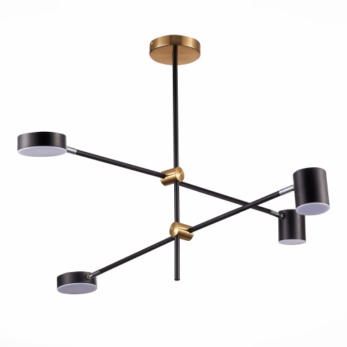 SL1604.432.04 Светильник потолочный ST-Luce Черный, Латунь/Черный LED 4*5W 3000K РОДРИГО