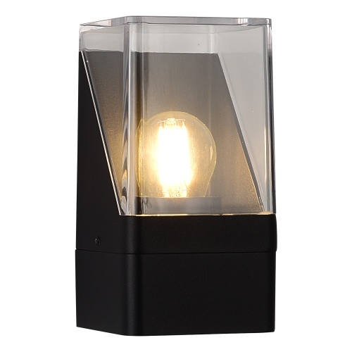 SL9016.401.01 Светильник уличный настенный ST-Luce черный/черный E27 1*15W САЙД