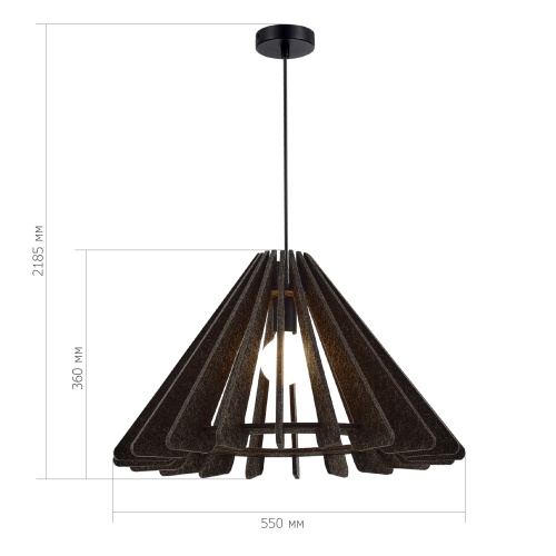 SL3002.413.01 Светильник подвесной ST-Luce Черный/Серый E27 1*60W СЕНТИТО