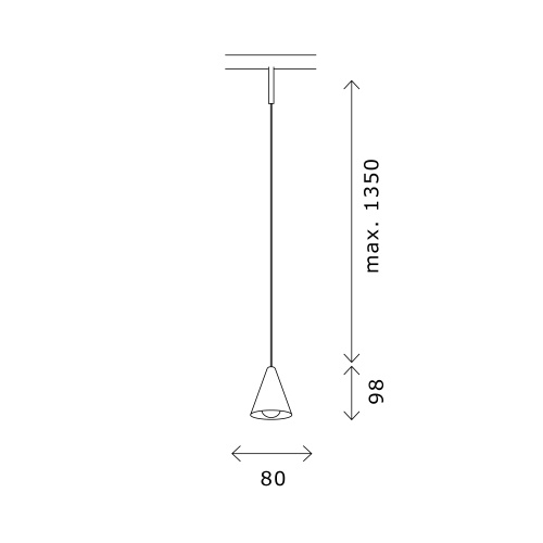 ST689.446.05 Магнитный трековый светильник Черный LED 1*5W 4000K Lm Ra>90 40° IP20 D80xH98 24V СУПЕР5
