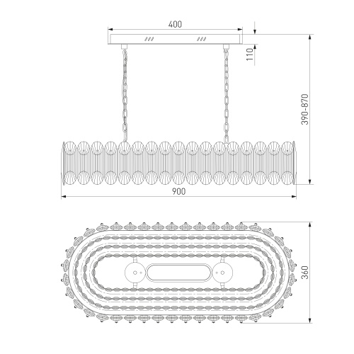 Подвесной светильник Bogate's 423/1