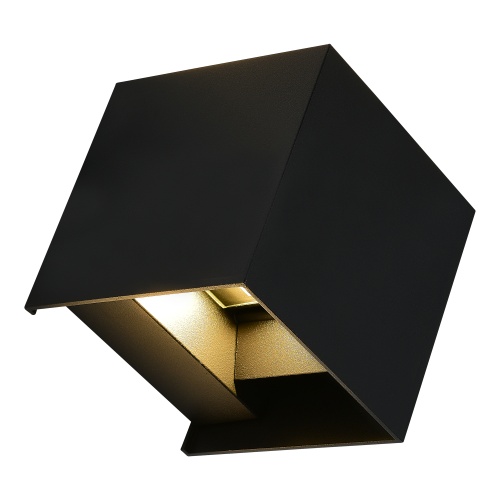 SL9513.401.01 Светильник уличный настенный ST-Luce черный/черный LED 1*10W 2700K БРИК