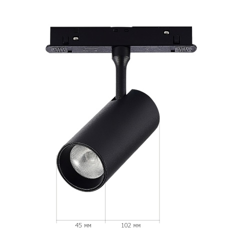 ST375.406.07 Магнитный трековый светильник SMART Черный LED 1*7W 2700K-6500K 630Lm Ra90 36° IP20 L10 СКАЙЛАЙН 48V