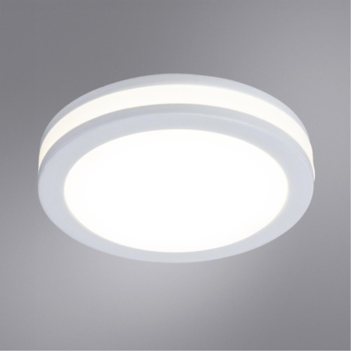 Точечный встраиваемый светильник Arte lamp A8430PL-1WH Светильник потолочный встраиваемый светодиодный TABIT Ø80x33мм IP20 монтаж Ø65мм 7Вт 530Лм 4000К 80+ 100°