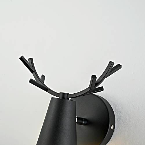 Бра с рожками DEER A Black 181038-26