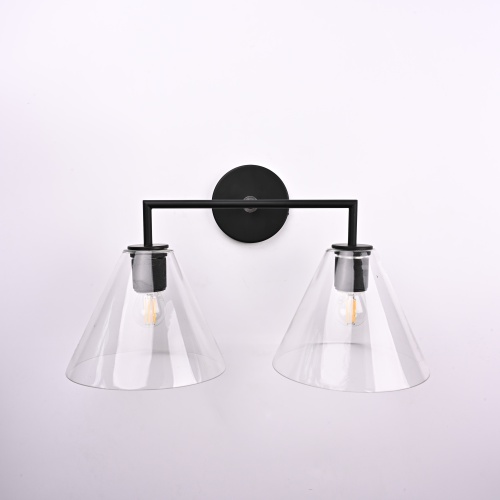 Бра RH Utilitaire Funnel Shade Double Sconce Black 123266-22