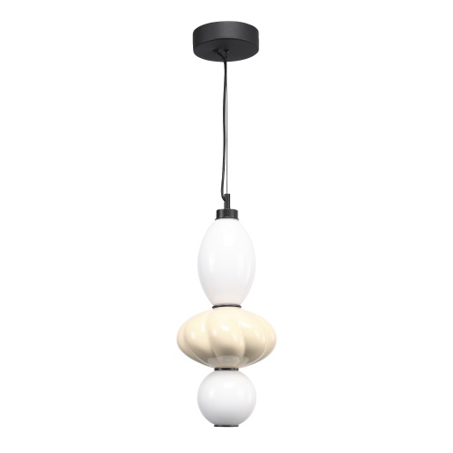 SL6134.413.01 Светильник подвесной ST-Luce черный/желтый, опаловый LED 1*18W 3000K ФЛОРЕНТИНИ
