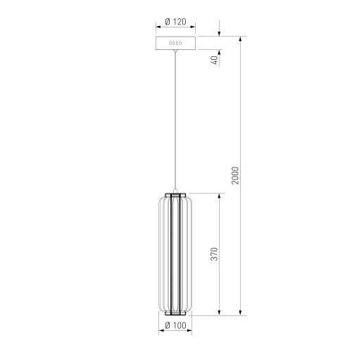 Подвесной светильник Eurosvet 304053 LED 1 хром