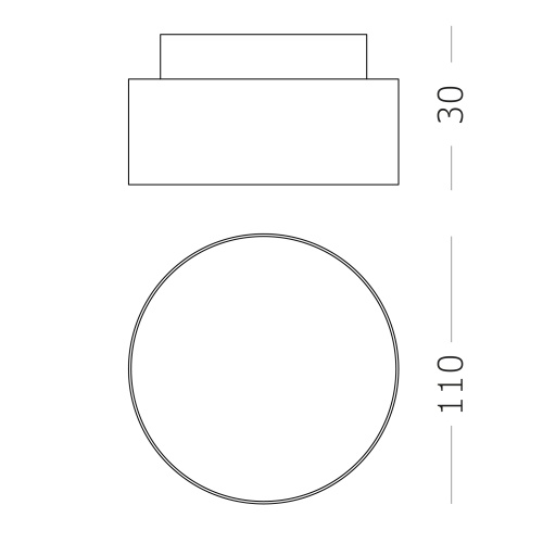 ST166.442.17 Светильник потолочный Черный LED 1*12+5W 4000K 1 190Lm Ra>90 120 ° IP20 D110xH30 85-265 Накладные светильники