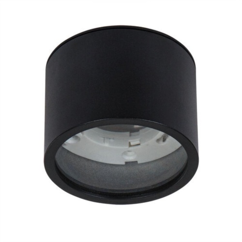 Накладной светильник Arte lamp A5543PL-1BK Светильник потолочный накладной INTERCRUS для GX53 Ø80x60мм белый IP44