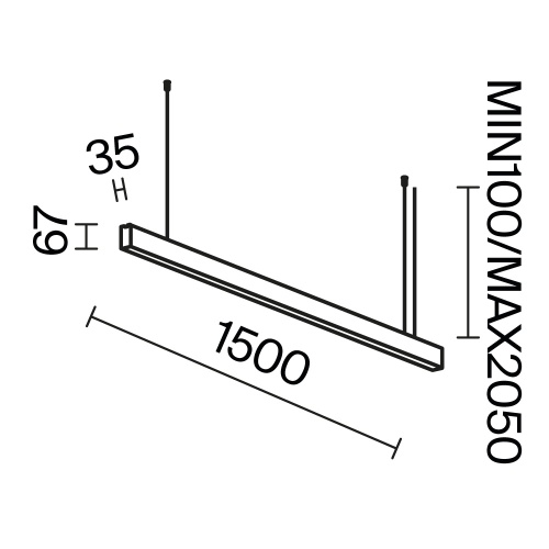 Линейный светильник Technical LL312038