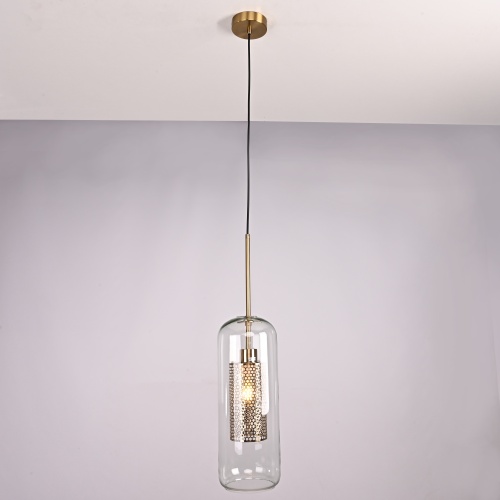 Подвесной светильник CATCH F cylinder brass D15 186719-26
