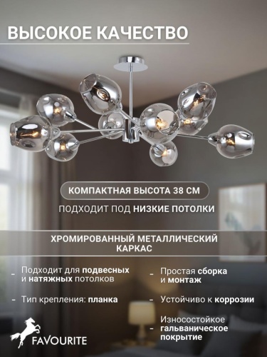 Потолочная люстра 2657-10U