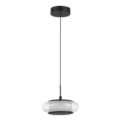 SL6239.403.01 Светильник подвесной ST-Luce черный/прозрачный LED 1*7W 3000K ФРИТЕЛЛА