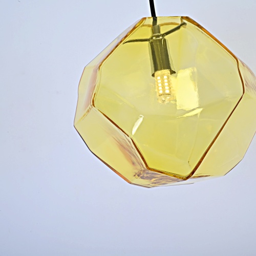 Подвесной светильник Color Ice Cube Pendant JEVIO 1 Янтарный 178463-26