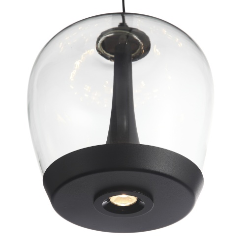 SL6014.423.01 Светильник подвесной ST-Luce Черный/Прозрачный, Черный LED 1*17W 3000K РИПЛ