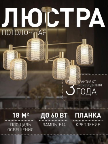 Потолочная люстра 4603-6C
