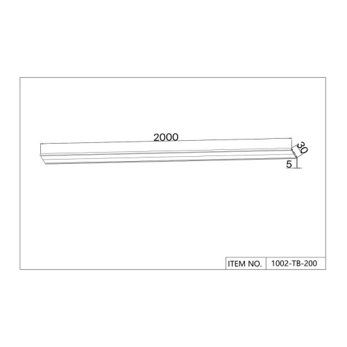 Накладной шинопровод unica Favourite 1002-TB-200, шинопровод, L2000xW30xH5, IP20