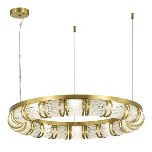 SL6011.303.01 Светильник подвесной ST-Luce Латунь/Прозрачный LED 1*50W ЭСМЕ