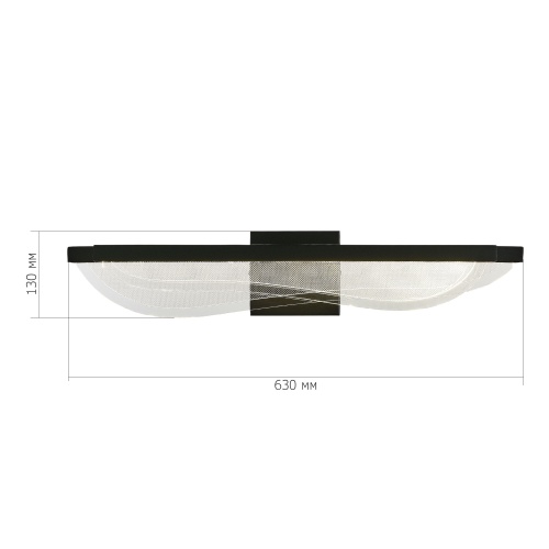 SL6509.401.01 Светильник настенный ST-Luce Черный/Прозрачный LED 1*18W 4000K ФЕЗАЛЕ